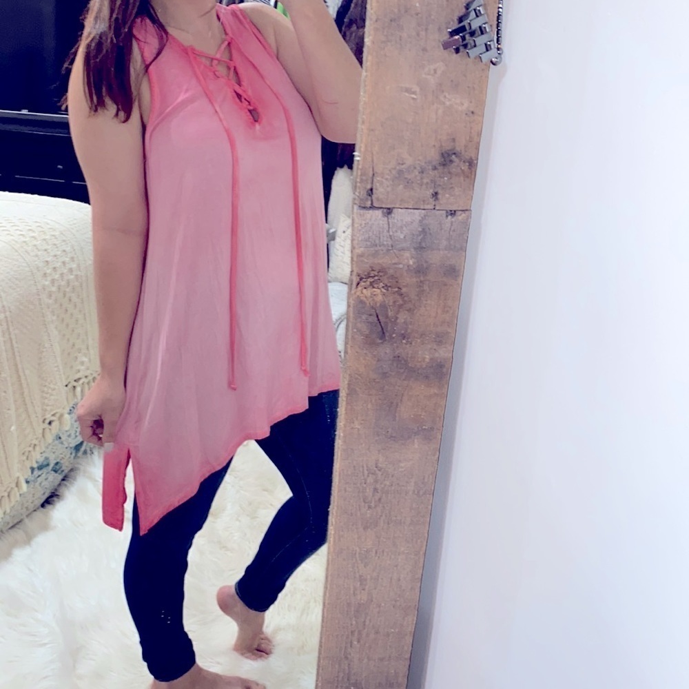 UMGEE pink tunic top size large